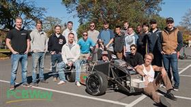 collaboratively design and build a formula-style electric or plug-in hybrid racecar
