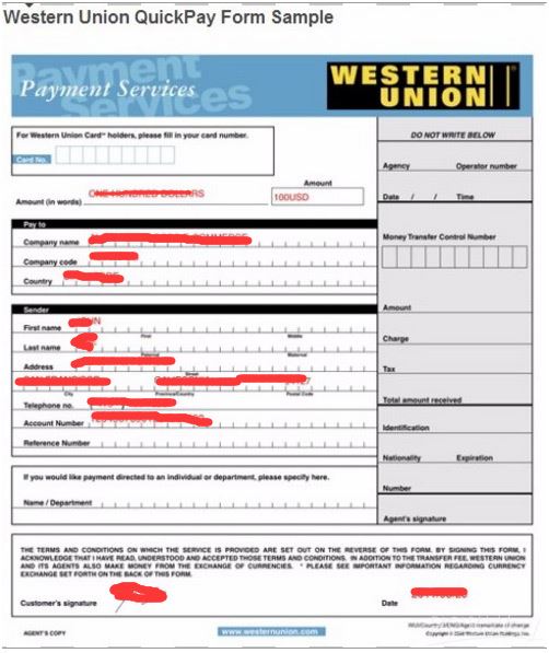 western union status