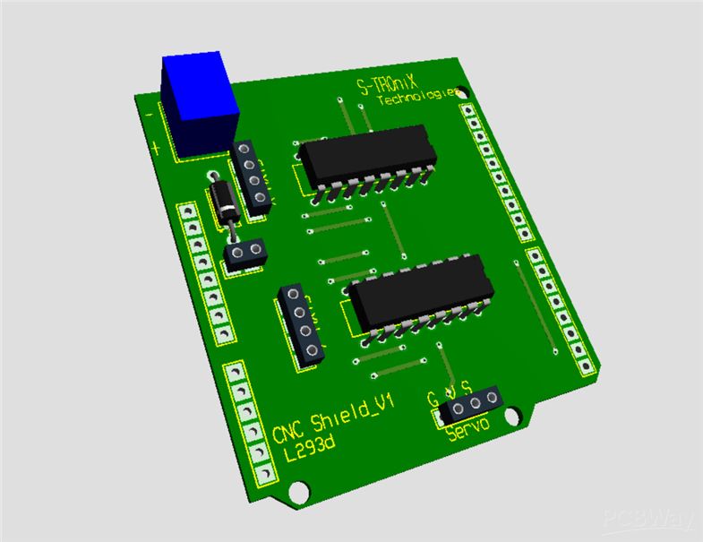  arduino  based cnc plotter machine Sponsor PCBWay 